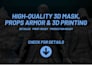 sculpt custom 3d action figure or statue for 3d printing